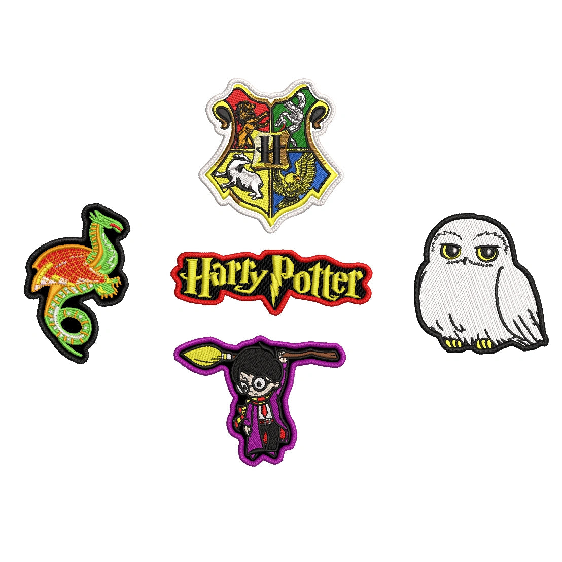 Pack Parches Bordados HARRY POTTER