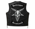 Chaleco de piel original más espaldera bordada HELLRIPPER