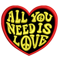 Parche Bordado ALL YOU NEEDIS LOVE The Beatles