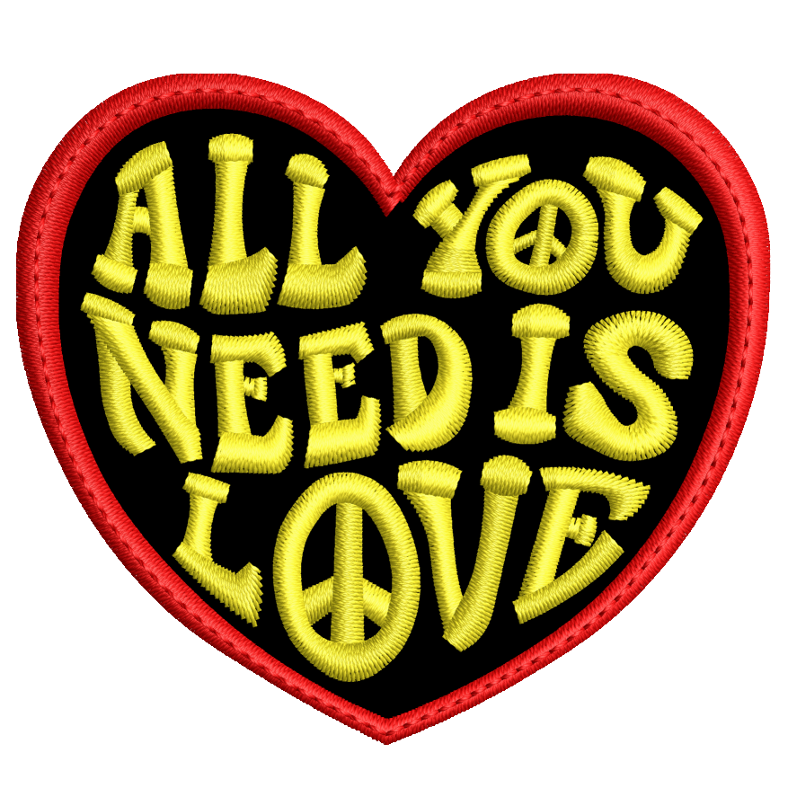 Parche Bordado ALL YOU NEEDIS LOVE The Beatles
