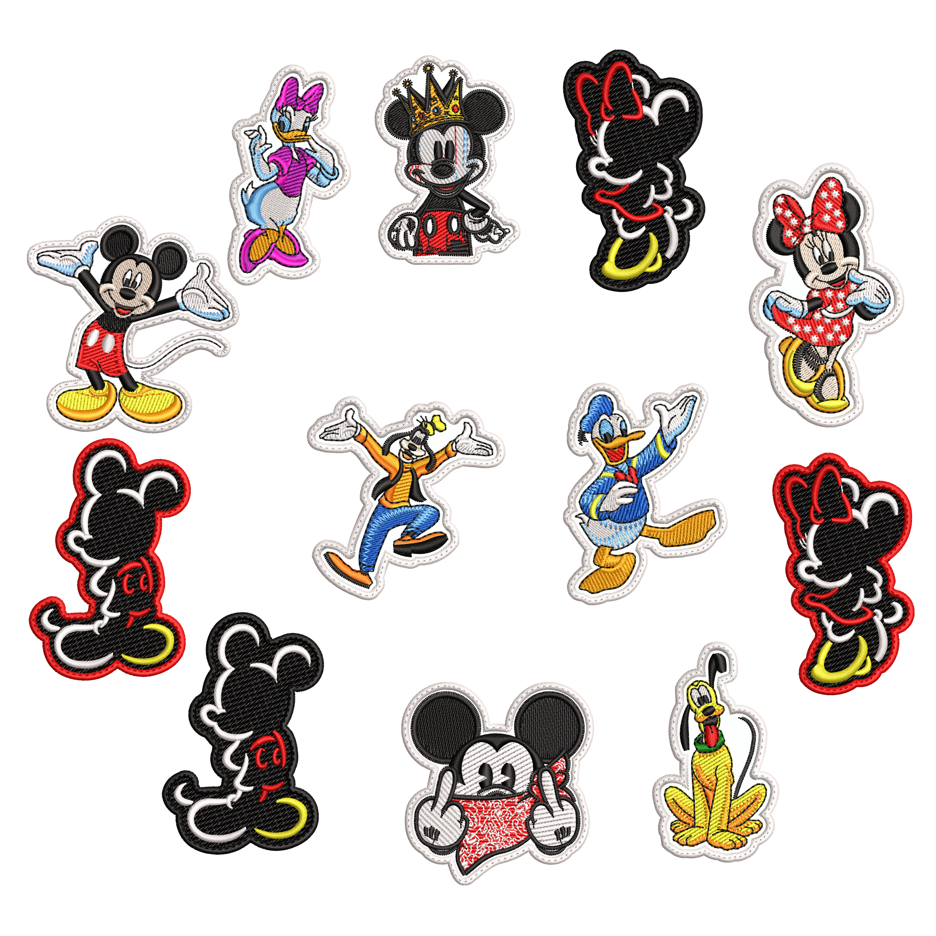 Pack Parches Bordados MICKEY MOUSE