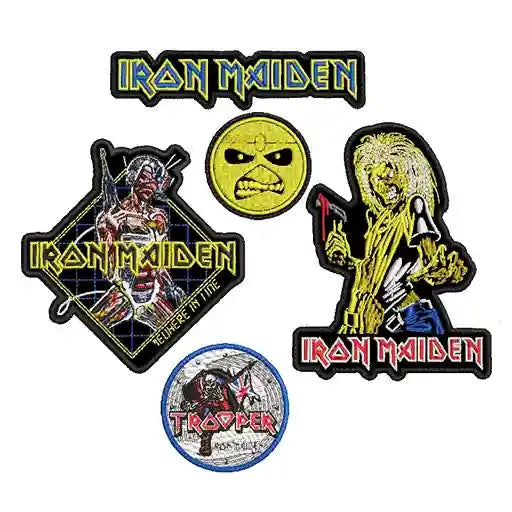 Pack Parches Bordados IRON MAIDEN Heavy Metal