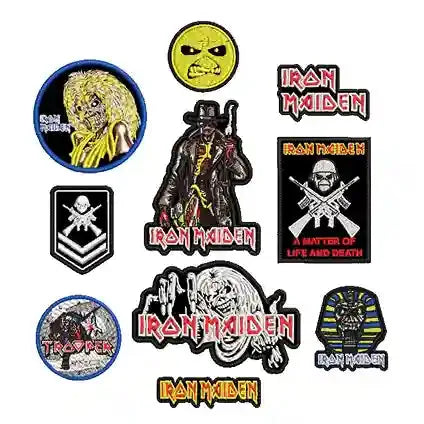 Pack Parches Bordados IRON MAIDEN Heavy Metal