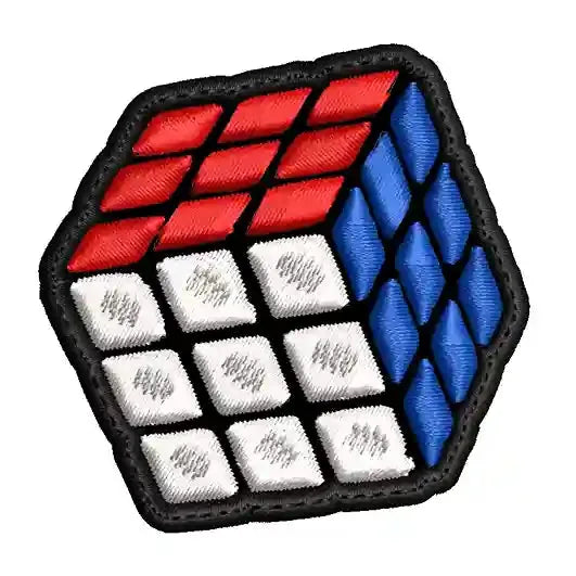 Parche Bordado Mini CUBO RUBIK